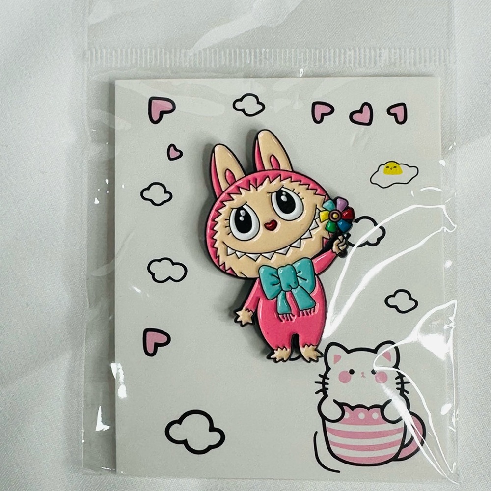 Labubu The Monsters Pin in Pink - Picture 3 of 5